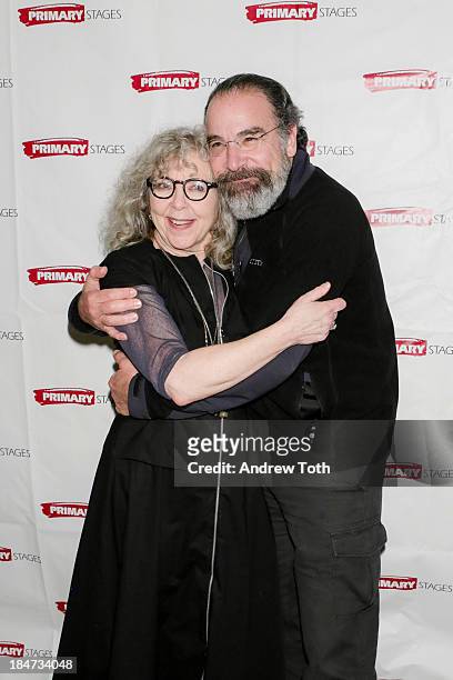 Kathryn Grody and Mandy Patinkin attend the opening night after party for "The Model Apartment" at Sarabeth's on October 15, 2013 in New York City.