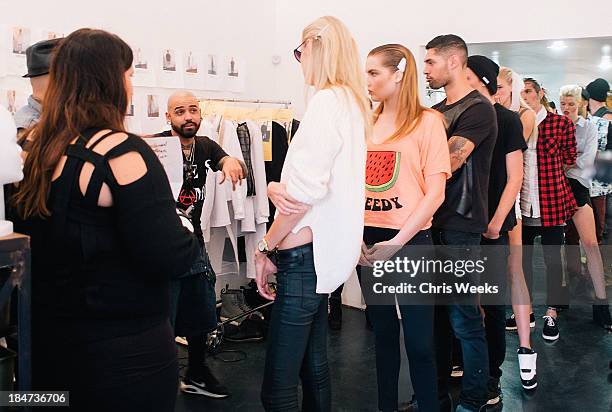 General view of atmosphere is seen at the Ashton Michael Spring 2014 Collection show on October 15, 2013 in Hollywood, California.