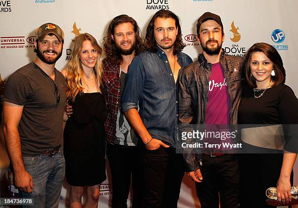 The Rhett Walker Band attends the 44th Annual GMA Dove Awards on October 15, 2013 in Nashville, Tennessee.