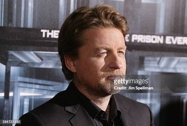 Director Mikael Hafstrom attends "Escape Plan" New York Premiere at Regal E-Walk on October 15, 2013 in New York City.