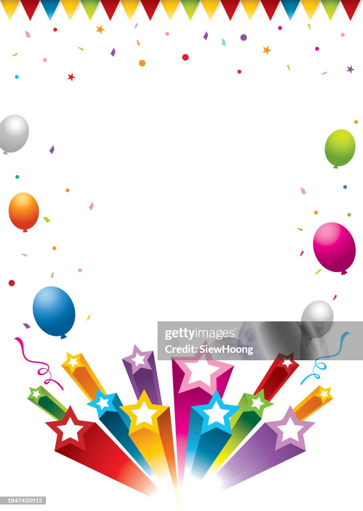 Exploding Star And Balloon High-Res Vector Graphic - Getty Images
