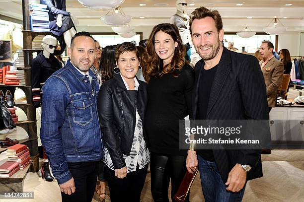 George Esquivel, Shelley Esquivel, Michelle Monaghan and Peter White attend Tommy Hilfiger Celebrates George Esquivel Capsule Footwear Collection in...