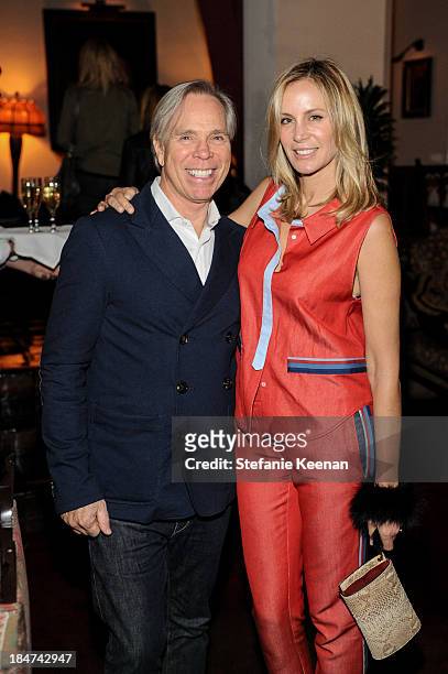 Tommy Hilfiger and Dee Hilfiger attend Tommy Hilfiger Celebrates George Esquivel Capsule Footwear Collection in Los Angeles - Dinner on October 15,...