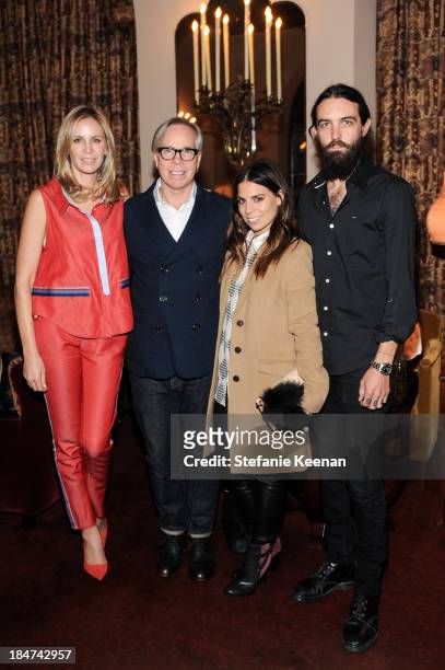 Dee Hilfiger, Tommy Hilfiger, Ally Hilfiger and Steve Hash attend Tommy Hilfiger Celebrates George Esquivel Capsule Footwear Collection in Los...