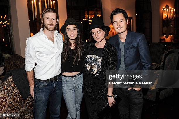 Jon Foster, Chelsea Tyler, Ilaria Urbinati and Eric Ray Davidson attend Tommy Hilfiger Celebrates George Esquivel Capsule Footwear Collection in Los...