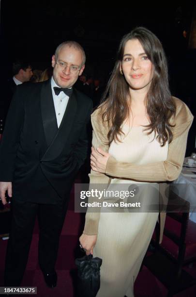 English journalist John Diamond and English food writer Nigella Lawson attend the Booker Prize awards ceremony at Guildhall, London, October 1996.