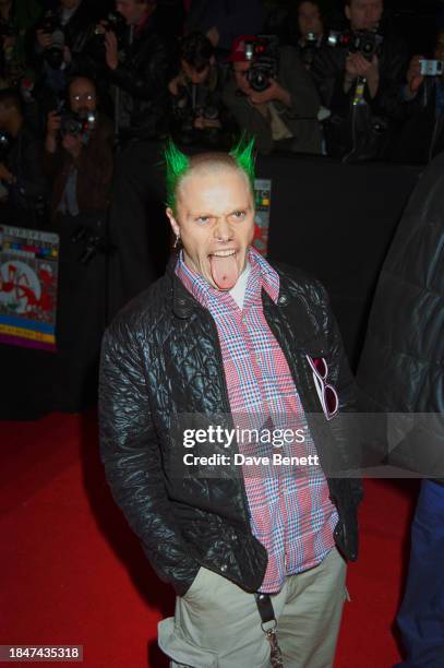 English singer Keith Flint attends the MTV Europe Music Awards at Alexandra Palace in London, England, 14th November 1996.