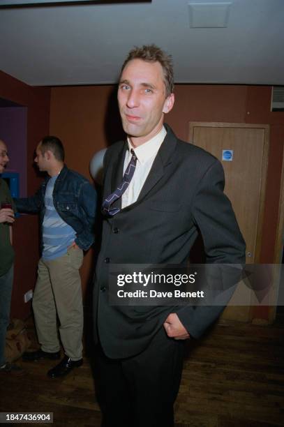 English writer Will Self attends a party at the Quo Vadis restaurant to celebrate a book launch for the artist Damien Hirst, London, September 1997.