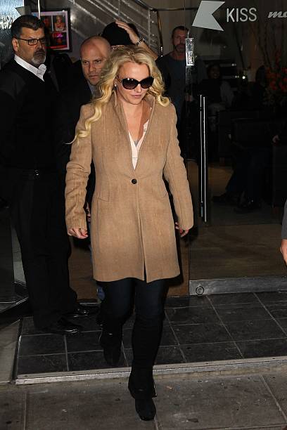 Britney Spears seen at KISS FM UK on October 16, 2013 in London, England.