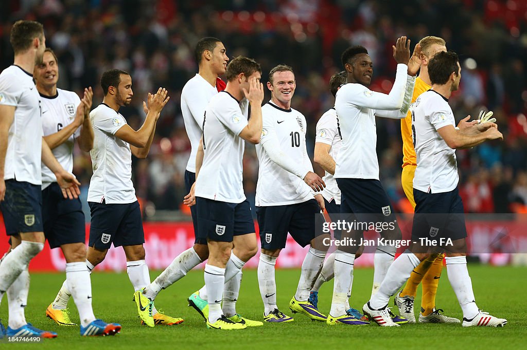 England v Poland - FIFA 2014 World Cup Qualifier