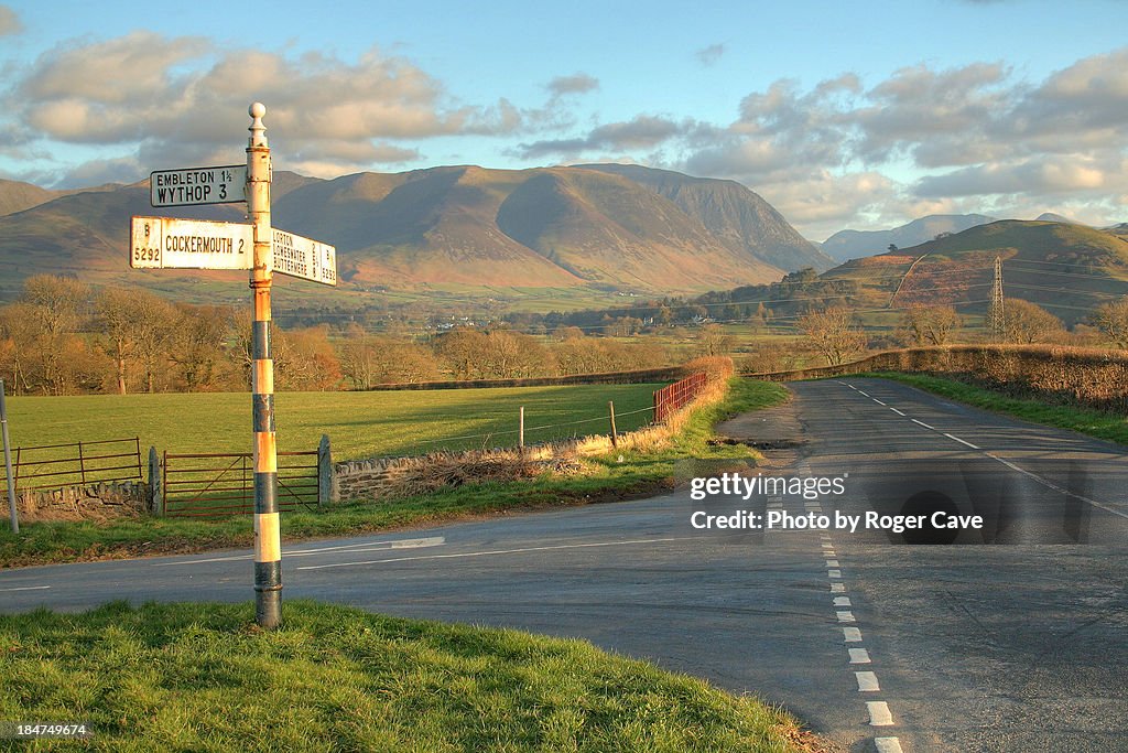 Crossroads in the Vale of Lorton....April Evening