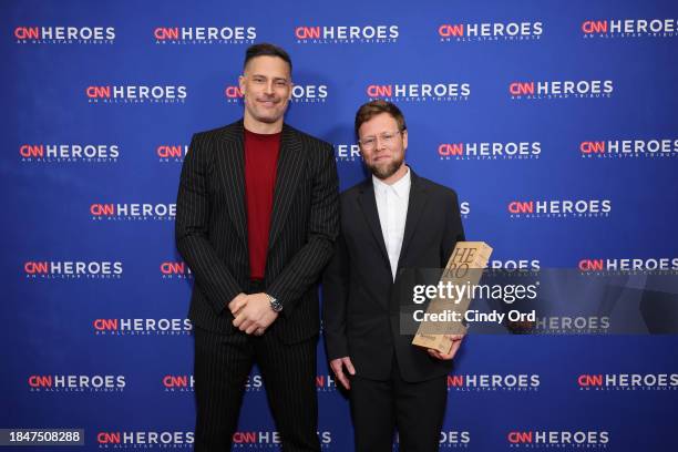 Joe Manganiello and Adam Pearce attend the 17th Annual CNN Heroes: An All-Star Tribute at The American Museum of Natural History on December 10, 2023...