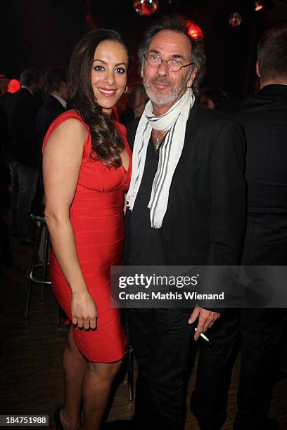 Hugo Egon Balder and his wife attend the 17th Annual of the German Comedy Awards at Coloneum on October 15, 2013 in Cologne, Germany.