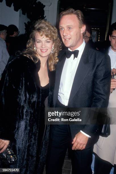 Actress Leann Hunley and actor Christopher Cazenove attend the 13th Annual People's Choice Awards After Party on March 15, 1987 at Chasen's...