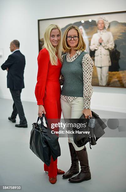 Annika Murjahn and Gunn Haglund attend the private view for Frieze on October 16, 2013 in London, England.
