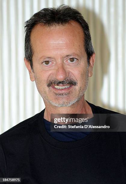 Rocco Papaleo attends "Una Piccola Impresa Meridionale" Photocall at Terrazza Martini on October 16, 2013 in Milan, Italy.