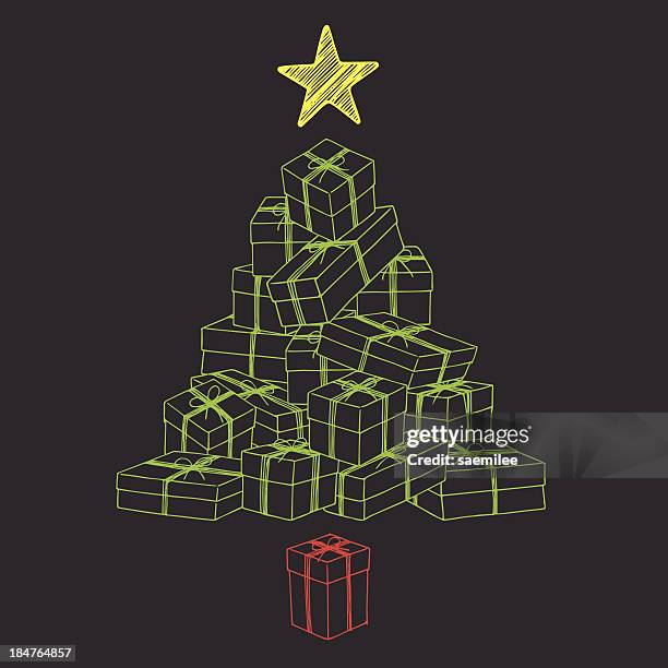Present Stack Tree Stack Of Gifts Vector Photos and Premium High Res Pictures - Getty Images