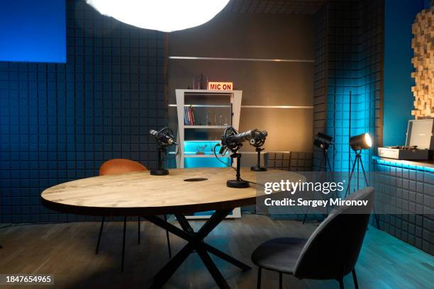 Podcast Studio High-Res Stock Photo