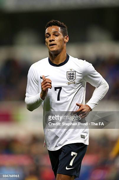 Tom Ince of England during the 2015 UEFA European U21 Championships Qualifying Group One match between England U21 and Lithuania U21 at Portman Road...