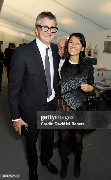 Jay Jopling and Hikari Yokoyama attend the VIP preview of the annual Frieze Art Fair in Regent's Park on October 16, 2013 in London, England.