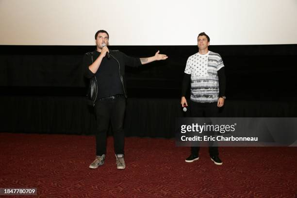 Director Josh Trank and Toby Kebbell seen at Twentieth Century Fox "Fantastic Four" Screening at AMC Century City 15 on Tuesday, August 04 in Culver...