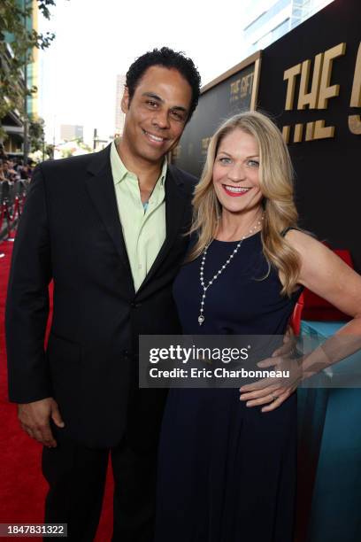 Adam Lazarre-White and Dendrie Taylor seen at the Los Angeles Premiere of STX Entertainment "The Gift" held at Regal Cinemas LA Live on Thursday,...