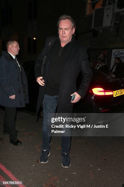 Philip Glenister seen attending Children with Cancer Christmas Quiz at The Kings Arms on December 11, 2023 in London, England.