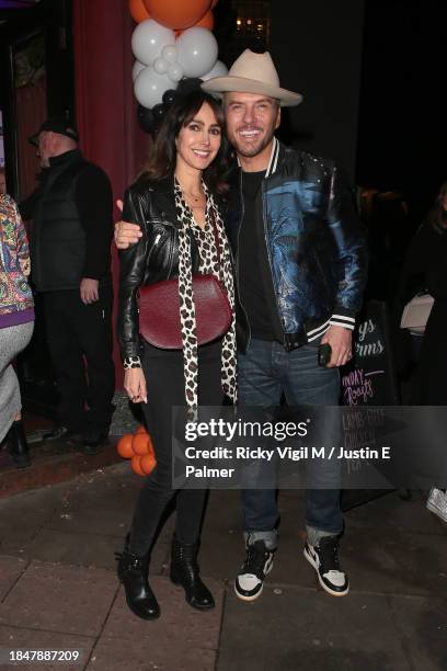 Chantal Brown and Matt Goss seen attending Children with Cancer Christmas Quiz at The Kings Arms on December 11, 2023 in London, England.