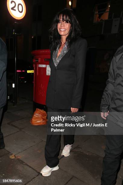 Jenny Powell seen attending Children with Cancer Christmas Quiz at The Kings Arms on December 11, 2023 in London, England.
