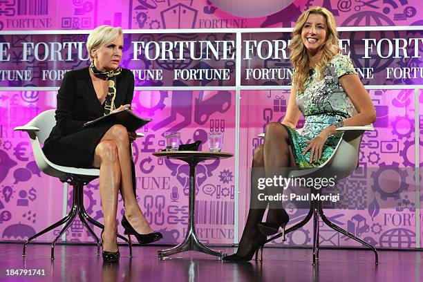 Mika Brzezinski and founder of Spanx Sara Blakely speak onstage at the FORTUNE Most Powerful Women Summit on October 16, 2013 in Washington, DC.