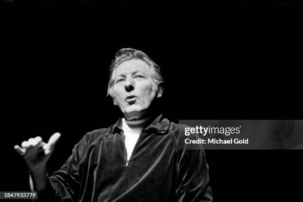 Actor Danny Kaye hosting the Metropolitan Opera's first 'Look In' children's event, New York City, NY, circa 1973.