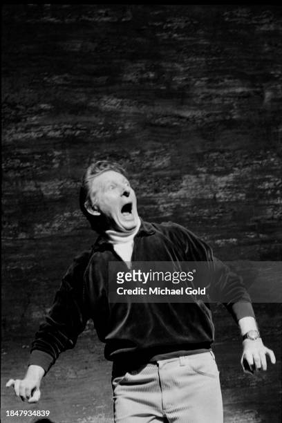 Actor Danny Kaye hosting the Metropolitan Opera's first 'Look In' children's event, New York City, NY, circa 1973.