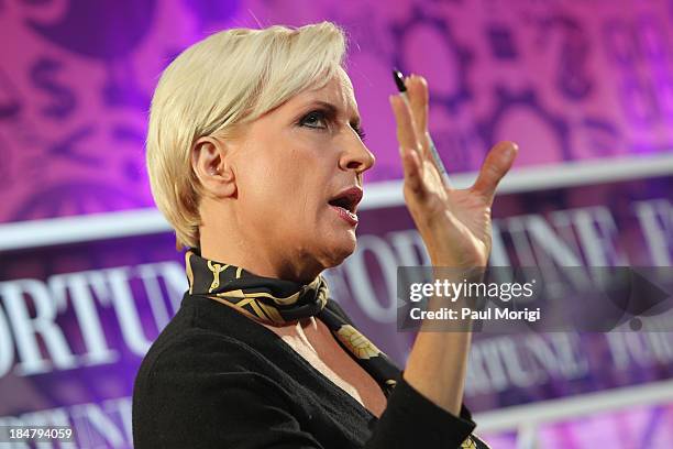 Mika Brzezinski speaks onstage at the FORTUNE Most Powerful Women Summit on October 16, 2013 in Washington, DC.