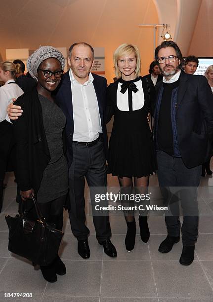 Lynette Yiadom-Boakye, Victor Pinchuk, Elena Pinchuk and Olafur Eliasson attend the Future Generation Art Prize launch party at the new Serpentine...