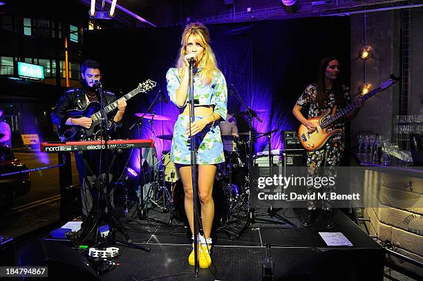 Whinnie Williams performs at Gordon Ramsay's Union Street Cafe in Southwak on October 16, 2013 in London, England.