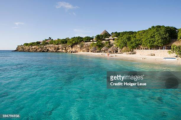 playa kaiki beach - curaçao stock pictures, royalty-free photos & images