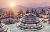Rooftop view of Borobudur Temple