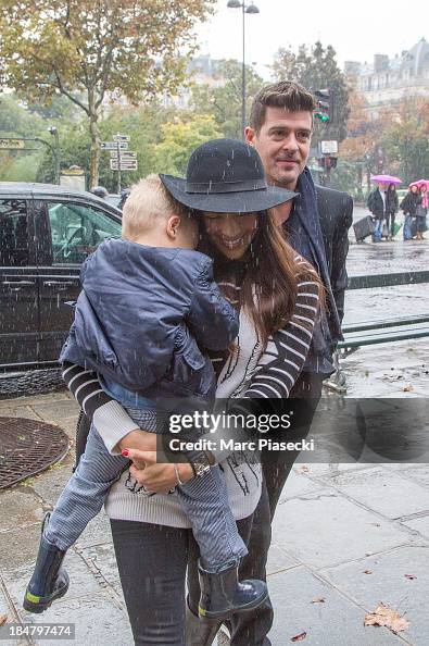 Robin Thicke Sightings In Paris Robin Thicke Sightings In Paris