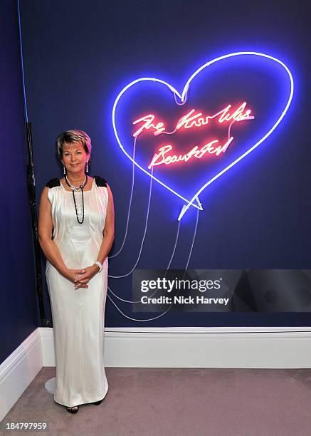 Myriam Ullens attends Mimi Foundation "The Power of Love" gala dinner and auction at Sotheby's on October 16, 2013 in London, England.