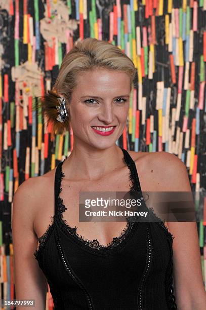 Fiona Scarry attends Mimi Foundation "The Power of Love" gala dinner and auction at Sotheby's on October 16, 2013 in London, England.