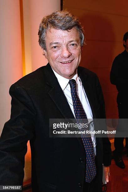 Politician Jean-Louis Borloo attend the Jean-Paul Moureau book signing for 'Soigner Autrement' at Hotel Park Hyatt Paris Vendome on October 16, 2013...