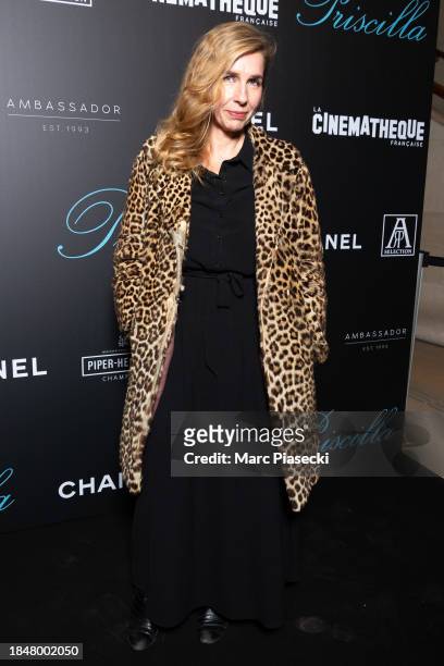 Barbara Carlotti attends the "Priscilla" Premiere as part of Sofia Coppola's Retrospective At La Cinematheque Francaise on December 11, 2023 in...