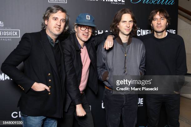 Christian Mazzalai, Deck d'Arcy, Laurent Brancowitz and Thomas Mars from the group 'Phoenix' attend the "Priscilla" Premiere as part of Sofia...