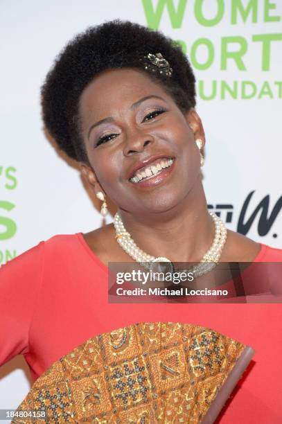 Former rhythmic gymnast Wendy Hilliard attends the 34th annual Salute to Women In Sports Awards at Cipriani, Wall Street on October 16, 2013 in New...