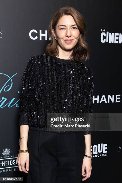 Director Sofia Coppola attends the "Priscilla" premiere as part of Sofia Coppola's Retrospective at La Cinematheque Francaise on December 11, 2023 in...