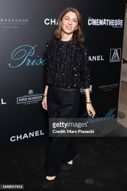 Director Sofia Coppola attends the "Priscilla" Premiere as part of Sofia Coppola's Retrospective at La Cinematheque Francaise on December 11, 2023 in...