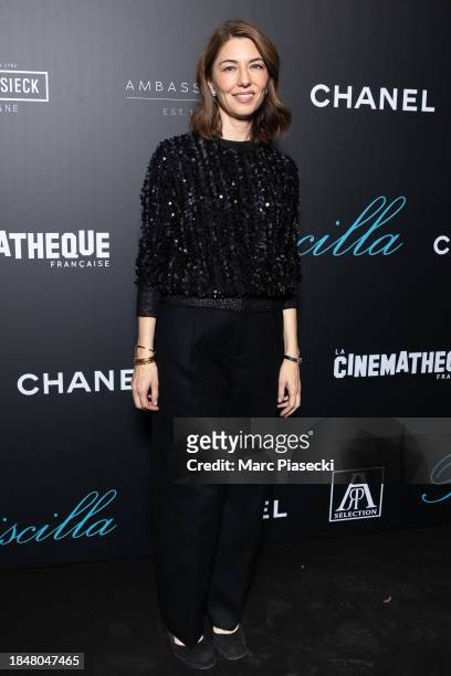 Director Sofia Coppola attends the "Priscilla" premiere as part of Sofia Coppola's Retrospective at La Cinematheque Francaise on December 11, 2023 in...