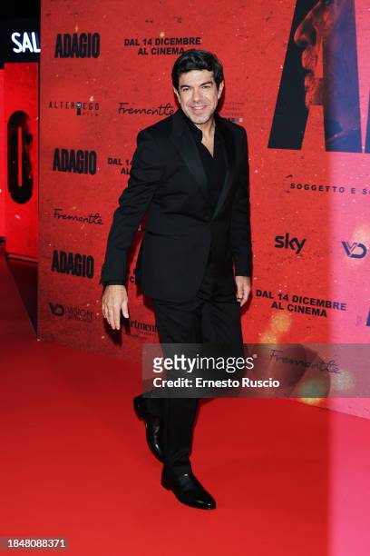 Pierfrancesco Favino attends the red carpet for the movie "Adagio" at The Space Parco De Medici on December 11, 2023 in Rome, Italy.
