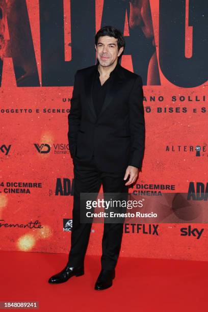 Pierfrancesco Favino attends the red carpet for the movie "Adagio" at The Space Parco De Medici on December 11, 2023 in Rome, Italy.
