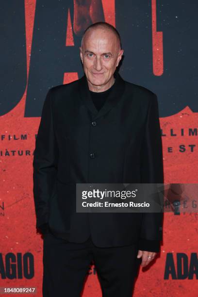 Director Stefano Sollima attends the red carpet for the movie "Adagio" at The Space Parco De Medici on December 11, 2023 in Rome, Italy.